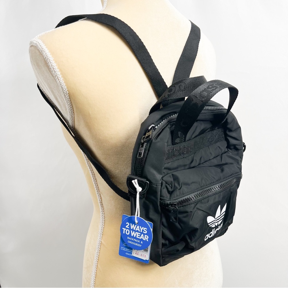 Adidas Originals Recycled Black OG Micro 2.0 Mini Backpack - Picture 6 of 11